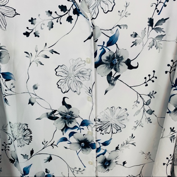 LAURA SCOTT Floral Blouse NWOT - Picture 5 of 7